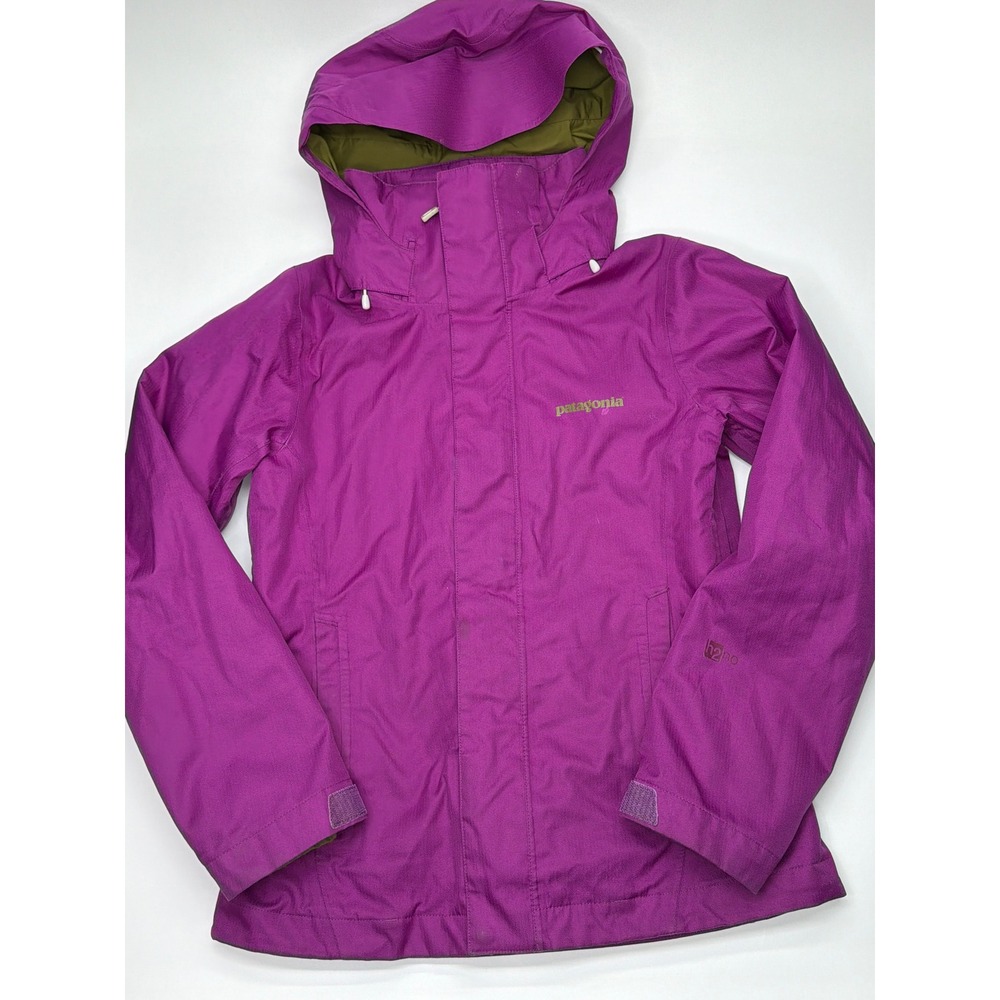 Women's Patagonia Down Parka Tres 3-in-1 H2No Purple Jacket w/Hood Size XS EUC